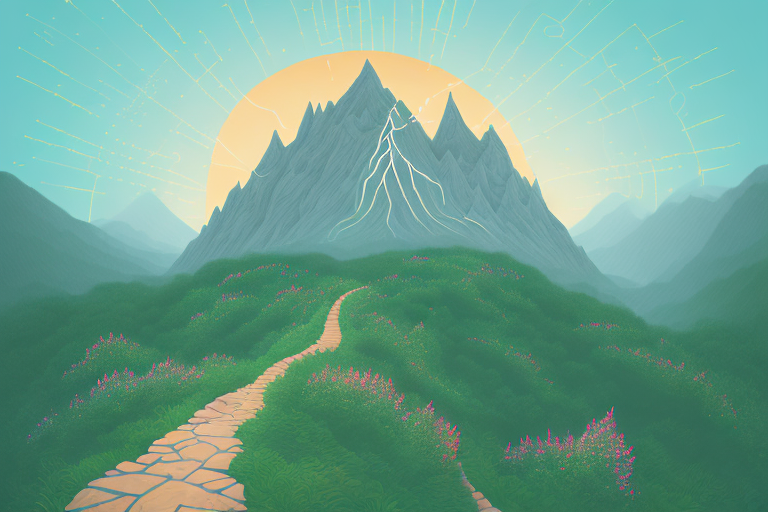 A path ascending a mountain